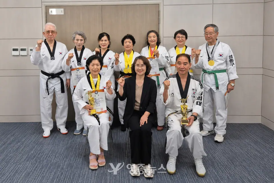 운서1동 주민자치센터 국기태권도팀, 전국 실버태권도 한마당 전원 입상