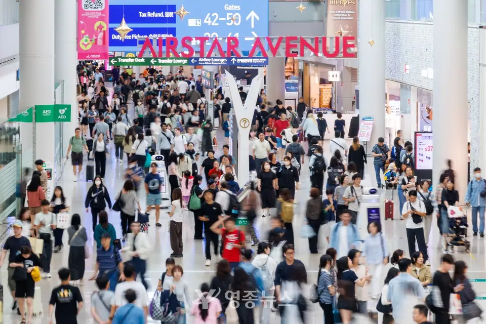 추석 인천공항 110만 명 이용…역대 추석 최다 기록